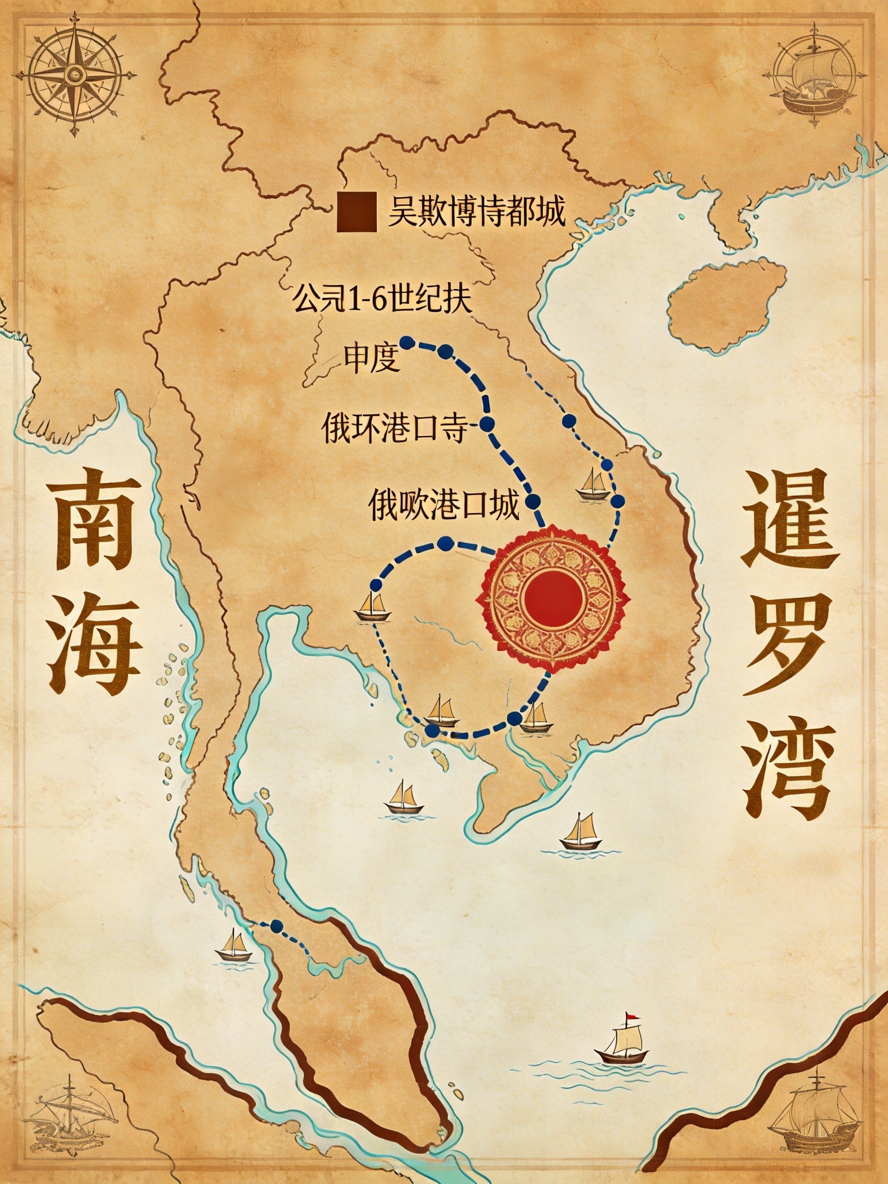 扶南国疆域图